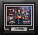 Roman Reigns 1000 Days as Champion 8" x 10" Framed WWE Wrestling Collage Photo - Dynasty Sports & Framing 
