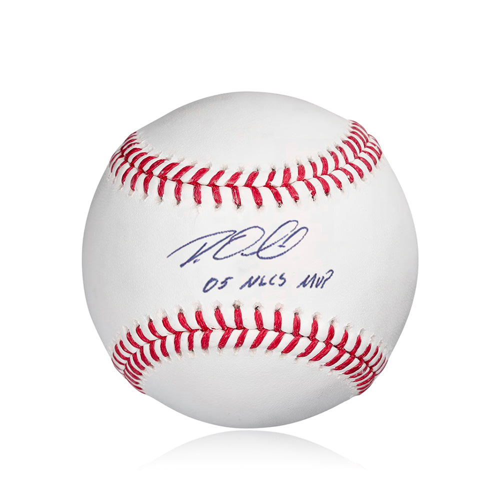 Roy Oswalt Houston Astros Autographed Rawlings Official MLB Baseball - Inscribed "05 NLCS MVP"