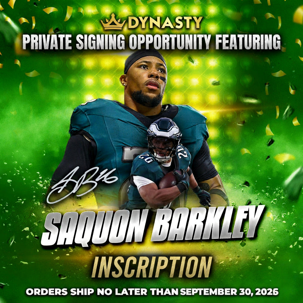 Saquon Barkley Pre-Sale Opportunity | Inscription Add-On - Dynasty Sports & Framing 