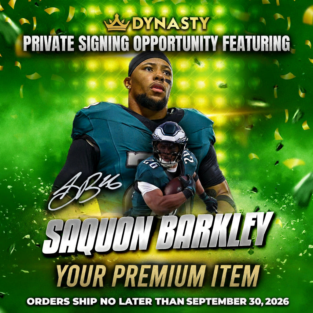 Saquon Barkley Pre-Sale Opportunity | YOUR ITEM - Dynasty Sports & Framing 
