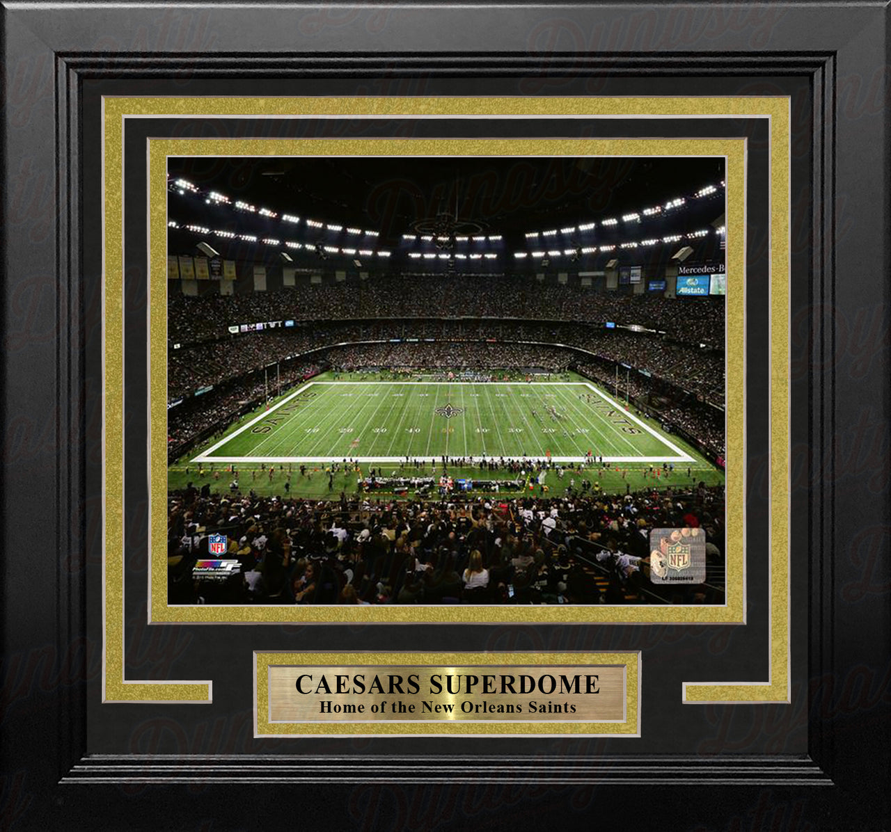 New Orleans Saints Caesars Superdome 8" x 10" Framed Football Stadium Photo