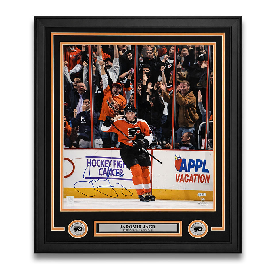 Jaromir Jagr Philadelphia Flyers Autographed Salute 11"x14" Framed Photo