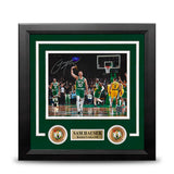 Sam Hauser Celebration Boston Celtics Autographed 8" x 10" Framed Basketball Photo - Dynasty Sports & Framing 