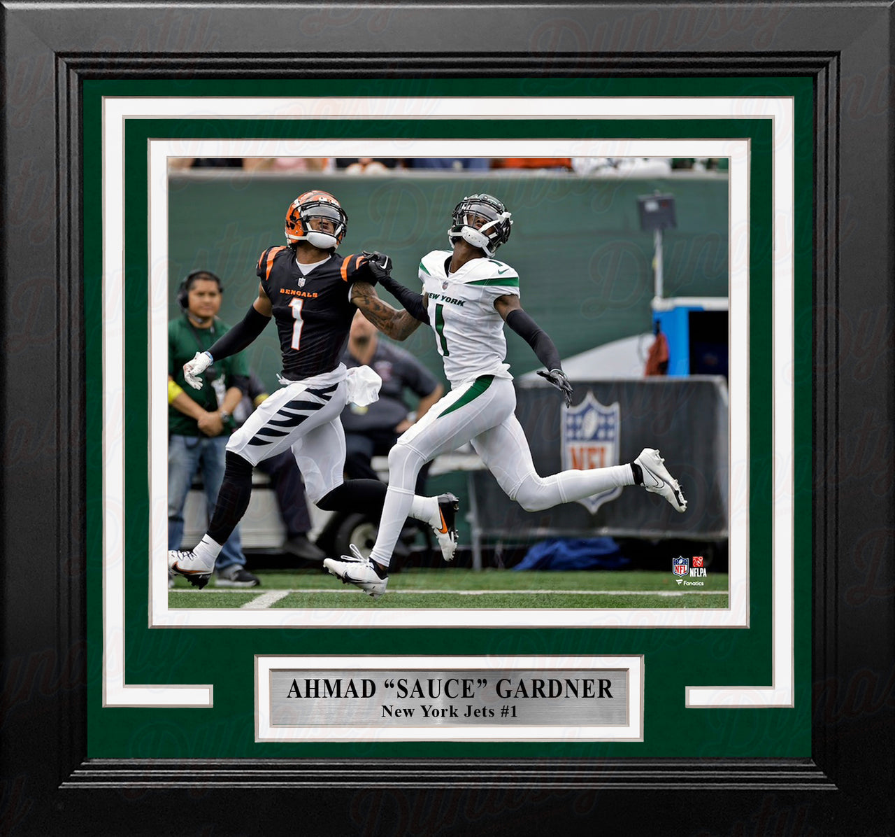 Ahmad 'Sauce' Gardner in Action New York Jets 8" x 10" Framed Football Photo