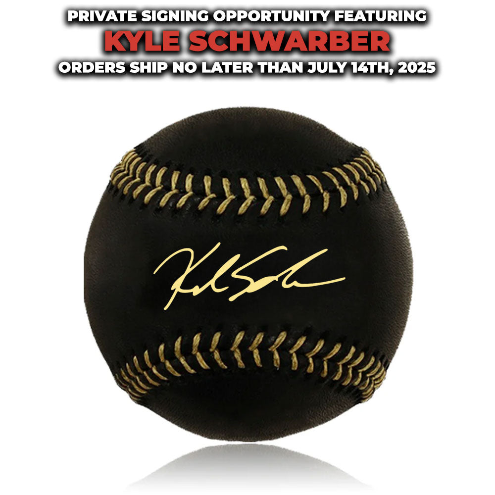 Kyle Schwarber Philadelphia Phillies Autographed Authentic Black Baseball | Pre-Sale Opportunity