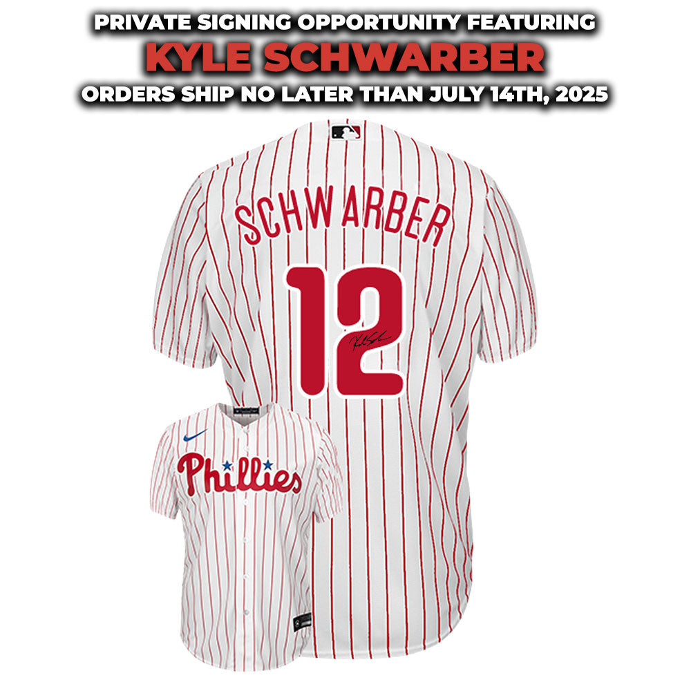 Kyle Schwarber Philadelphia Phillies Autographed Home Jersey | Pre-Sale Opportunity