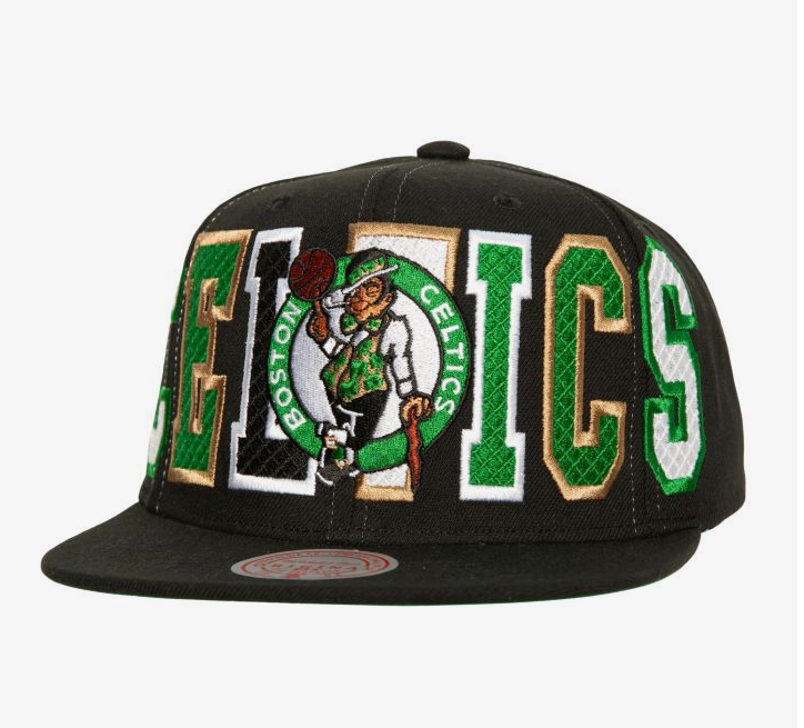 Boston Celtics Mitchell & Ness Now Varsity Bust Snapback Hat