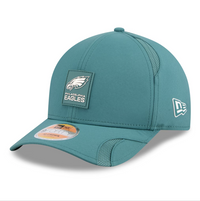 Philadelphia Eagles New Era Sideline M-Crown 9FORTY Adjustable Hat - Midnight Green