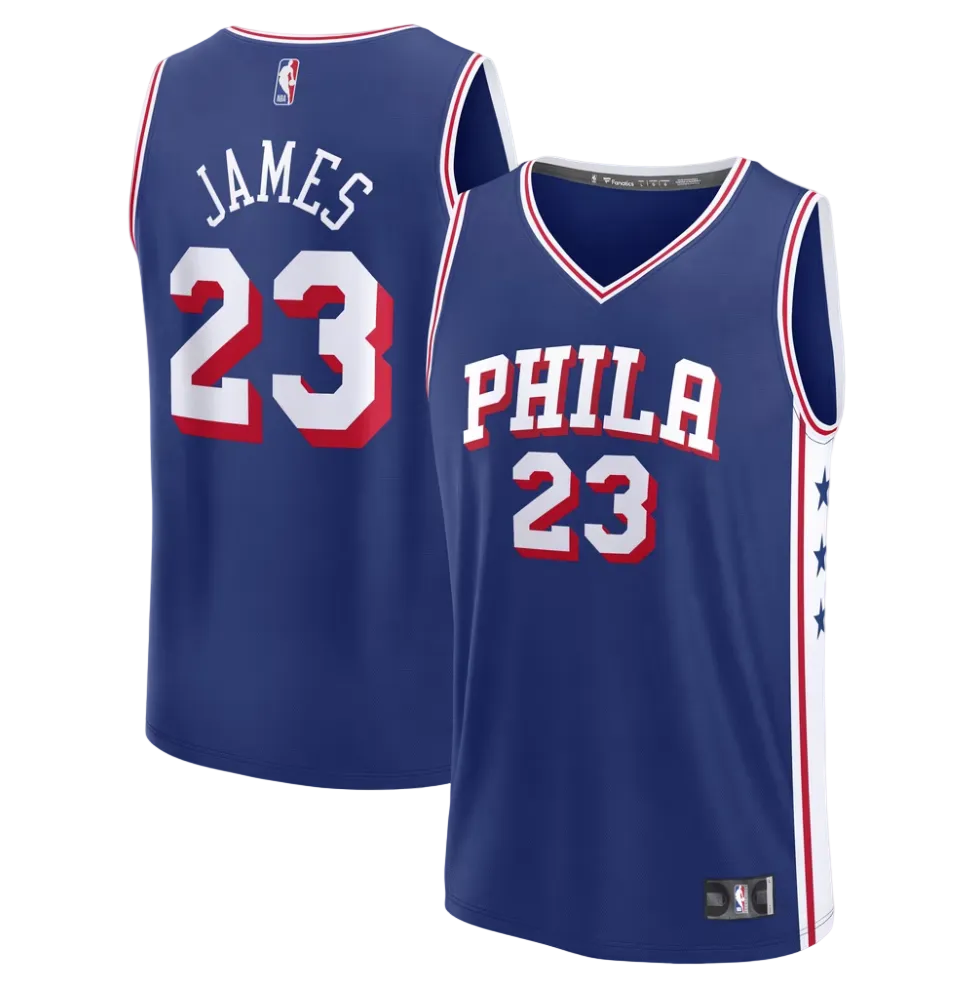 LeBron James Philadelphia 76ers Adult Player Icon Edition Jersey