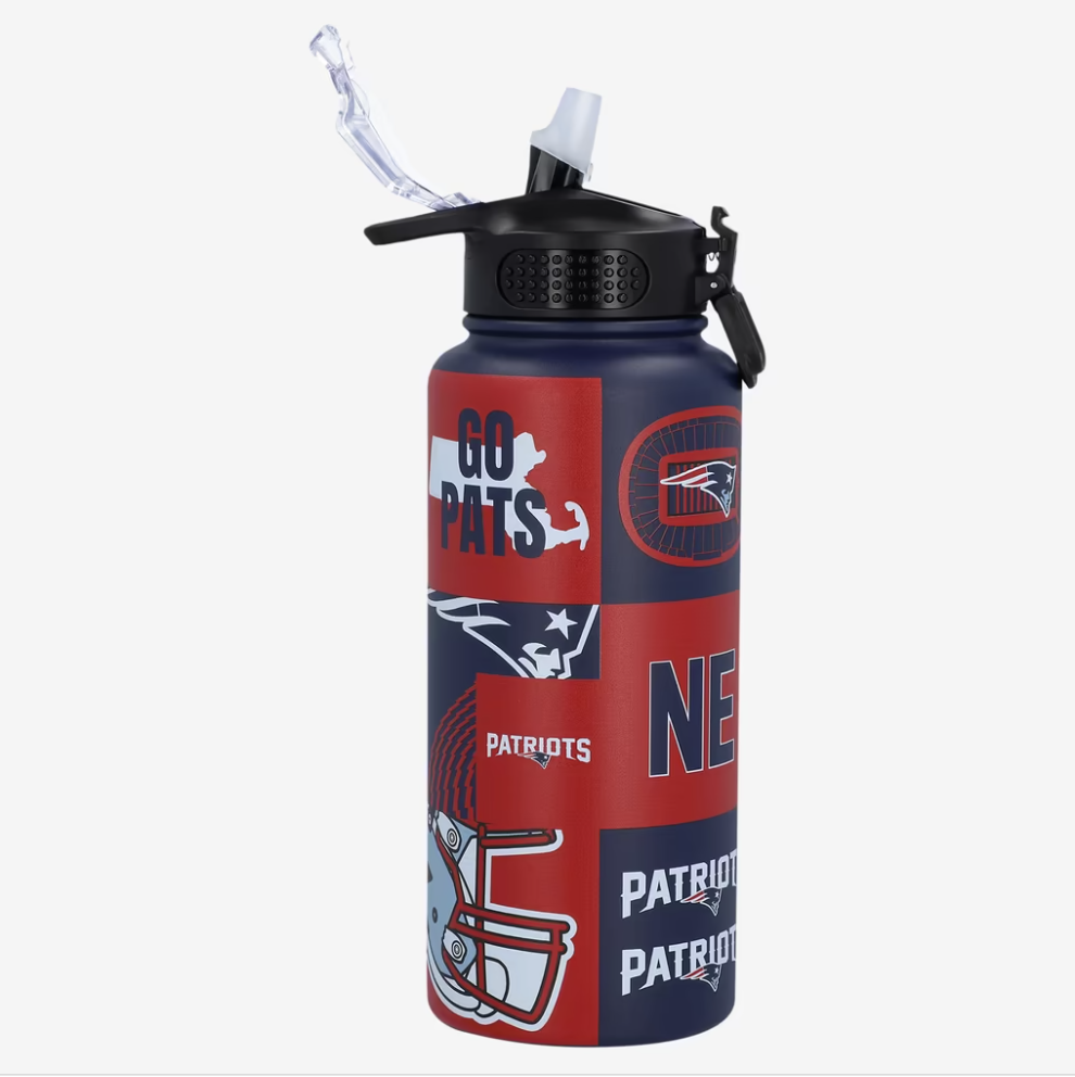 New England Patriots Local Slogan Logo 32oz Tumbler