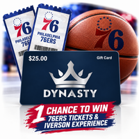 Dynasty Sports Gift Card Entry – Win 76ers Tickets & Allen Iverson VIP Experience