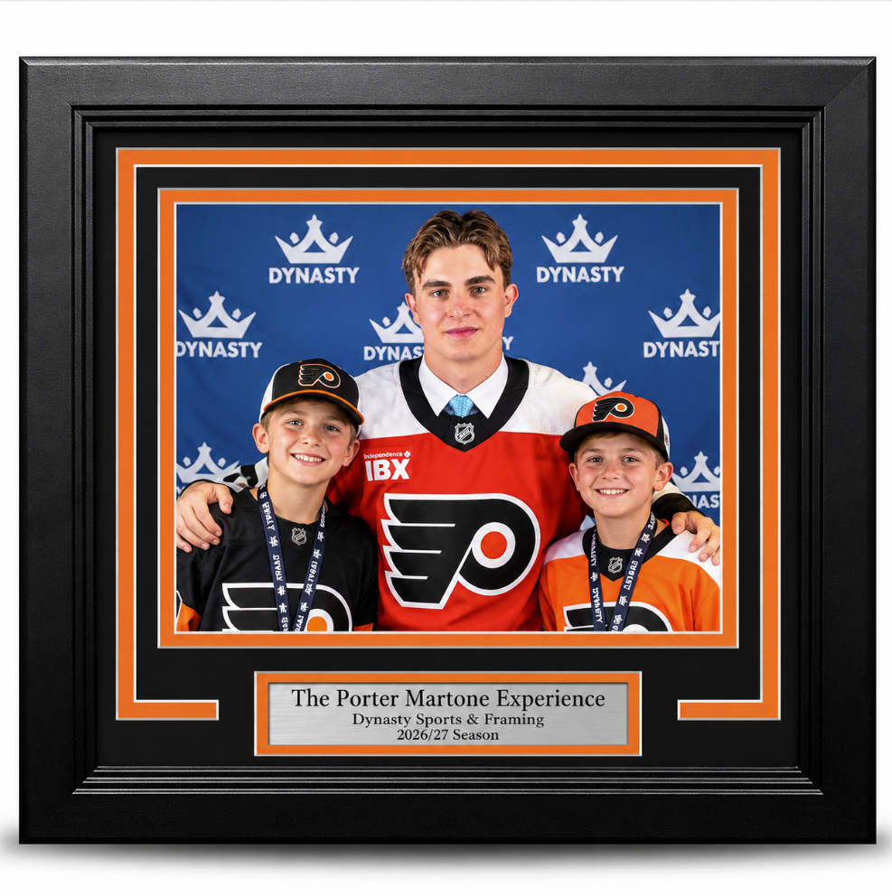 Porter Martone Philadelphia Flyers Official Photo-Op Frame
