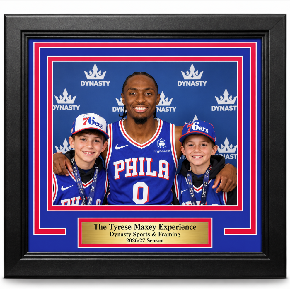 Tyrese Maxey Philadelphia 76ers Official Photo-Op Frame