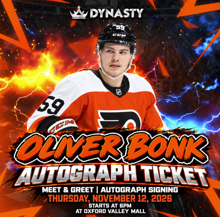 Oliver Bonk Philadelphia Flyers Rookie Experience Tickets