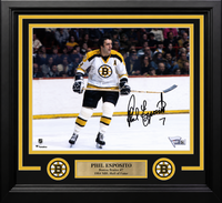 Phil Esposito Boston Bruins Skate Autographed 8" x 10" Framed Photo