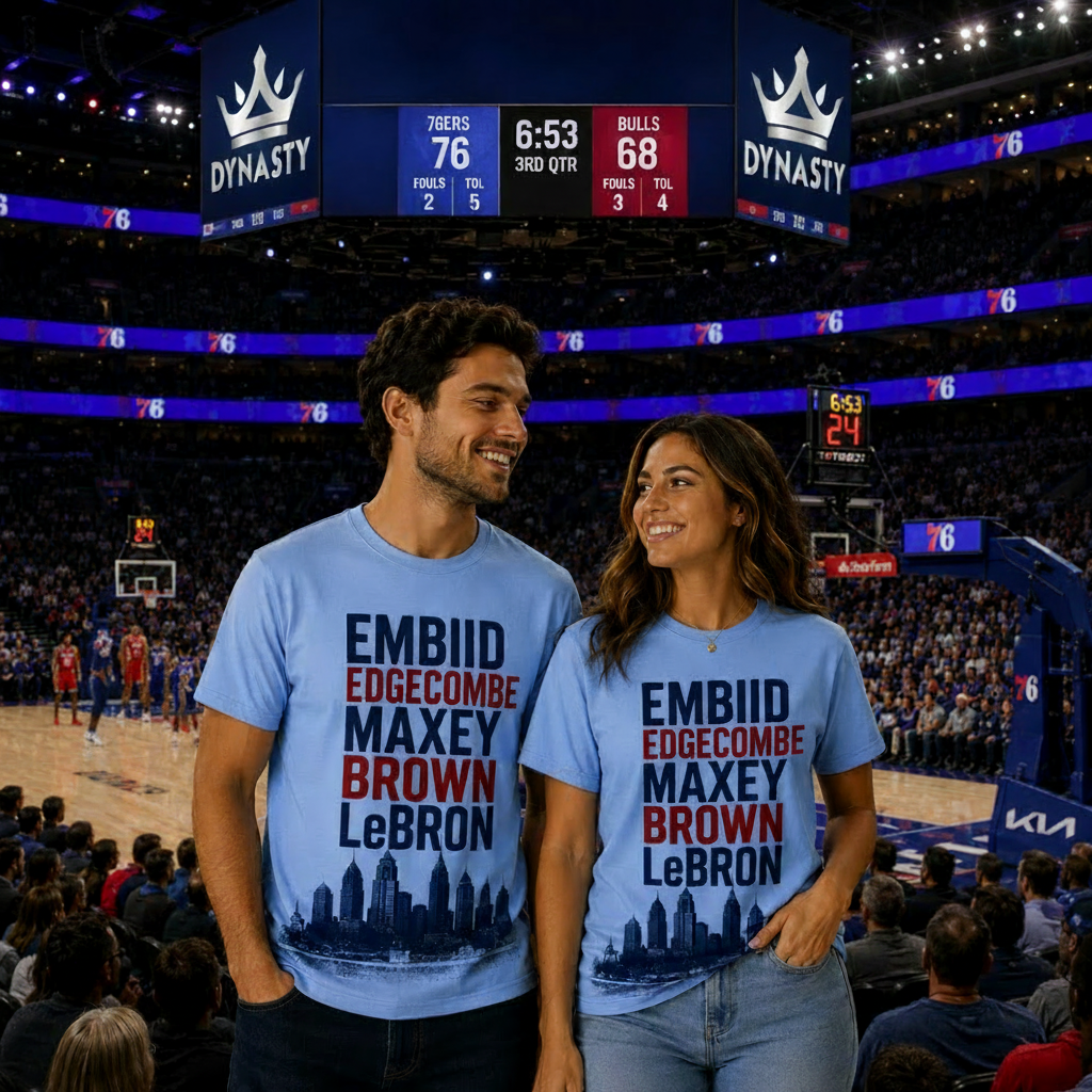 Philly Basketball Dream Team Lineup T-Shirt
