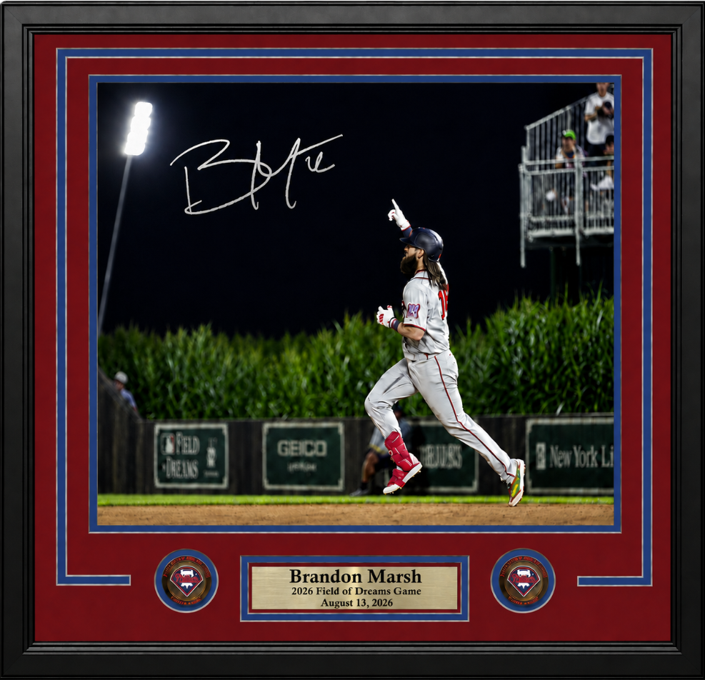 Brandon Marsh Phillies Field of Dreams 8" x 10" Framed Photograph