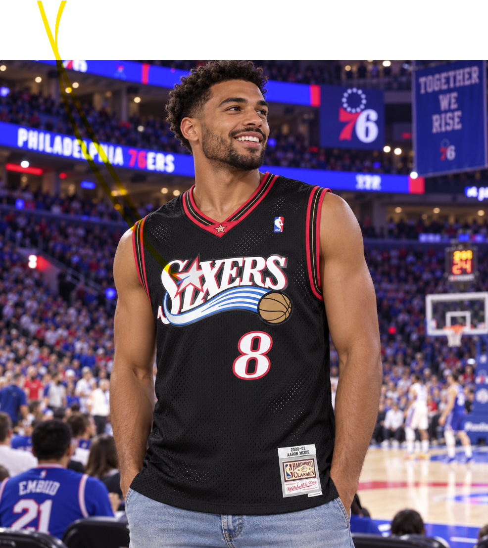 Aaron McKie Philadelphia 76ers Mitchell & Ness Swingman Jersey
