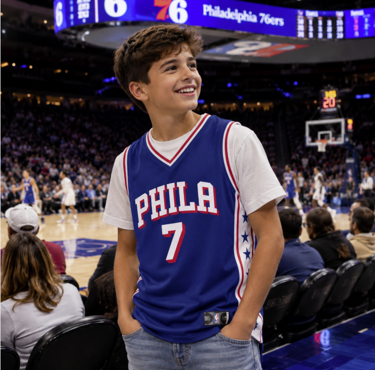 Jaylen Brown Philadelphia 76ers Youth Player Icon Edition Jersey