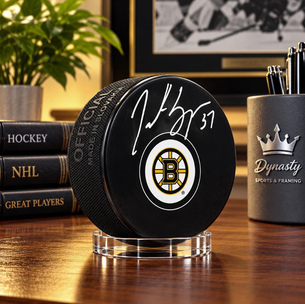 Patrice Bergeron Boston Bruins Autographed Hockey Puck