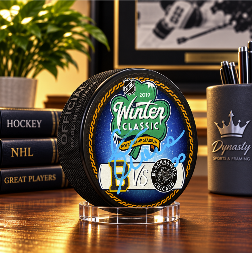 Zdeno Chara Boston Bruins Autographed 2019 Winter Classic Hockey Puck
