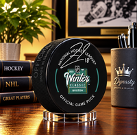 Pavel Zacha Boston Bruins Autographed 2023 Winter Classic Game Model Puck