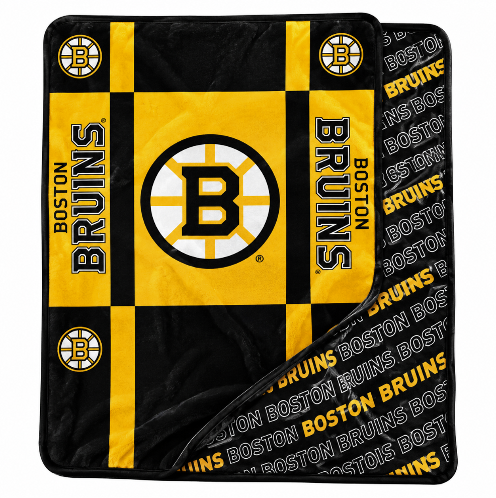 Boston Bruins 60" x 70" Super Plush Double-Sided Throw Blanket