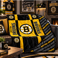 Boston Bruins 60" x 70" Super Plush Double-Sided Throw Blanket