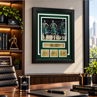 Paul Pierce, Ray Allen & Kevin Garnett Boston Celtics 8" x 10" Framed Photo with Engraved Autographs