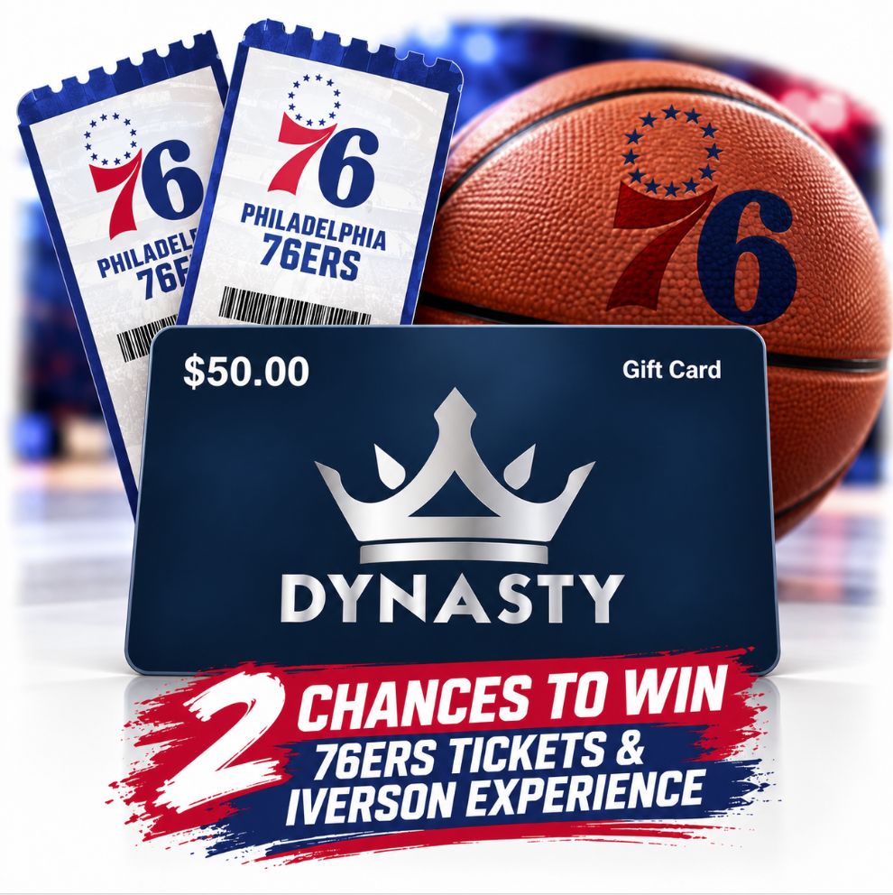 Dynasty Sports Gift Card Entry – Win 76ers Tickets & Allen Iverson VIP Experience