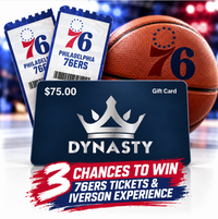 Dynasty Sports Gift Card Entry – Win 76ers Tickets & Allen Iverson VIP Experience