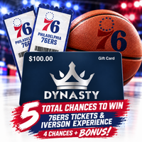 Dynasty Sports Gift Card Entry – Win 76ers Tickets & Allen Iverson VIP Experience