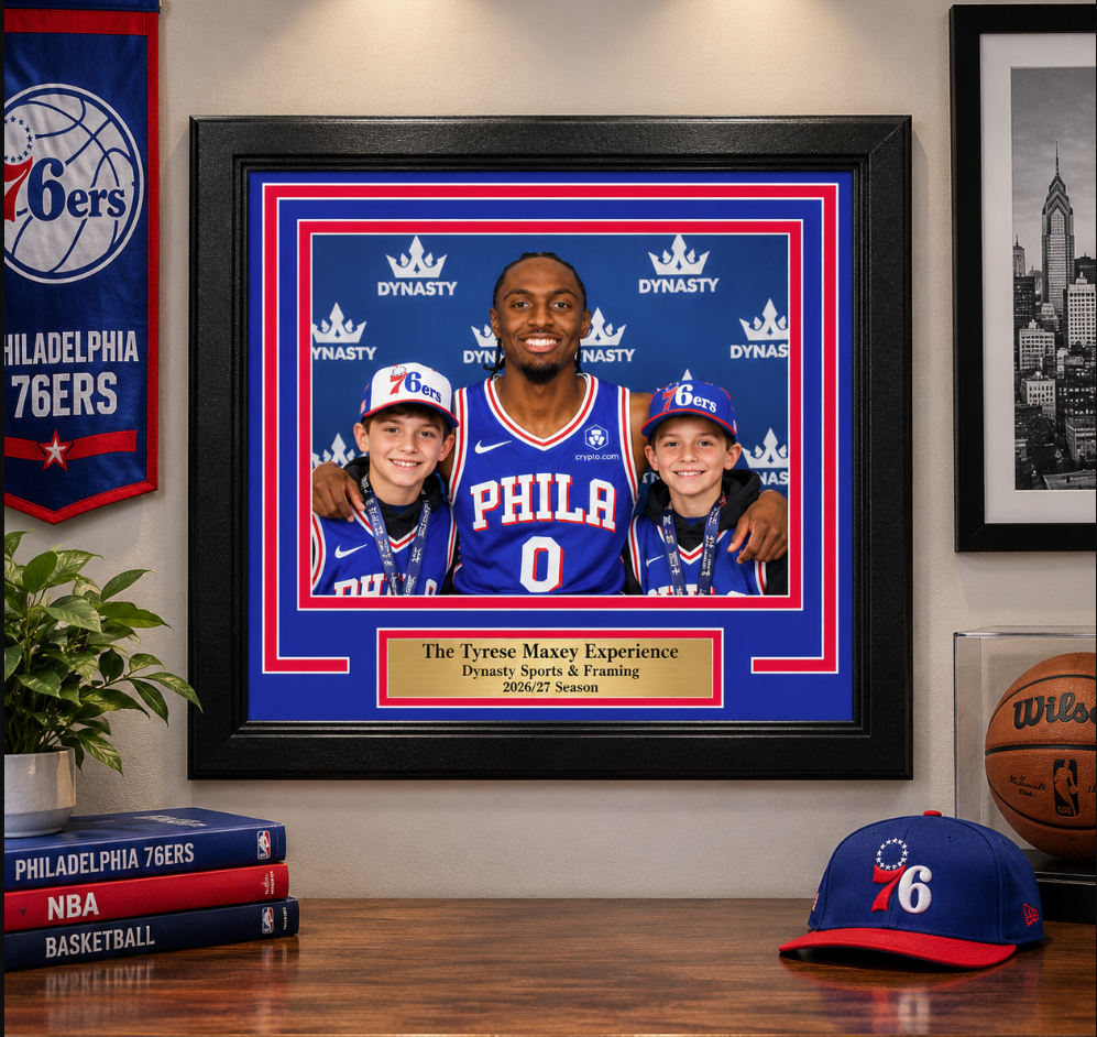 Tyrese Maxey Philadelphia 76ers Official Photo-Op Frame