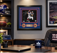 David Tyree Super Bowl XLII Catch New York Giants Autographed 8" x 10" Framed Blackout Photo