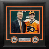 Sean Couturier Draft Day Philadelphia Flyers Autographed 8x10 Framed Photo Inscribed 8th Overall - Dynasty Sports & Framing 