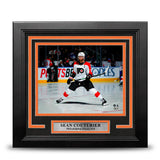 Sean Couturier Skating as Captain Philadelphia Flyers 8" x 10" Framed Hockey Photo - Dynasty Sports & Framing 