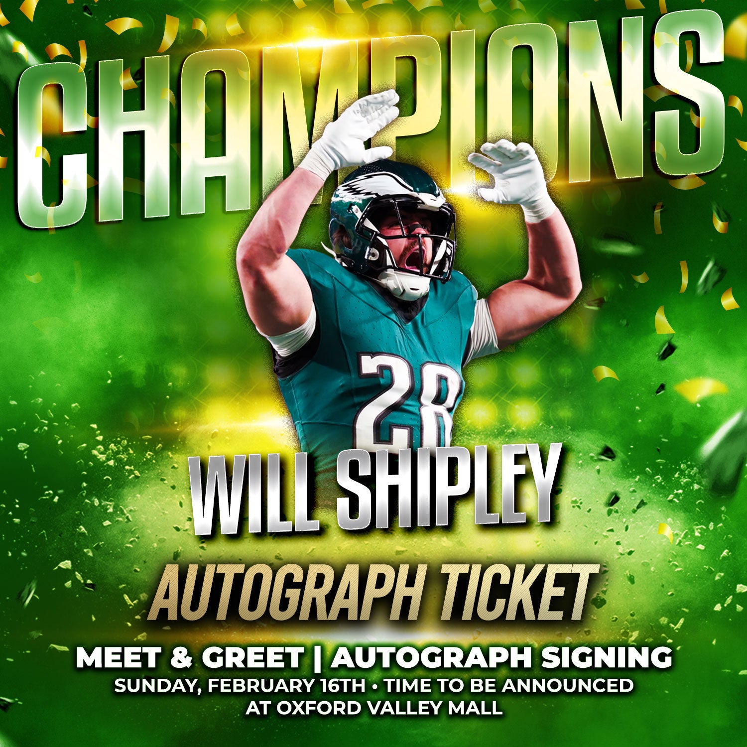 Will Shipley World Champions Experience Tickets