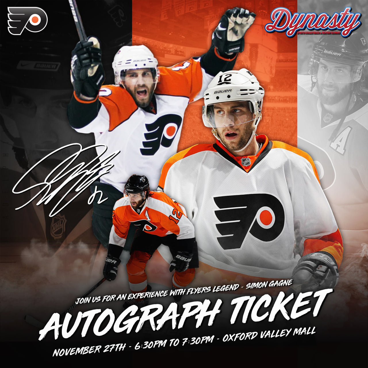 Simon Gagné  Philadelphia Flyers Legend Experience Tickets