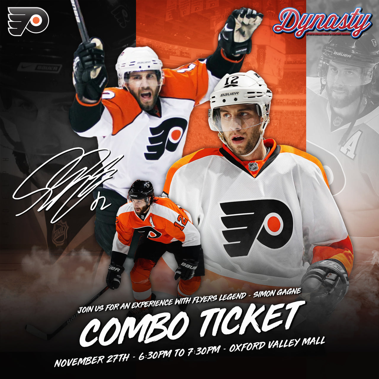 Simon Gagné  Philadelphia Flyers Legend Experience Tickets