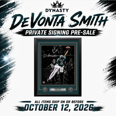 DeVonta Smith Autographed Philadelphia Eagles Framed Photo | Pre-Sale Opportunity