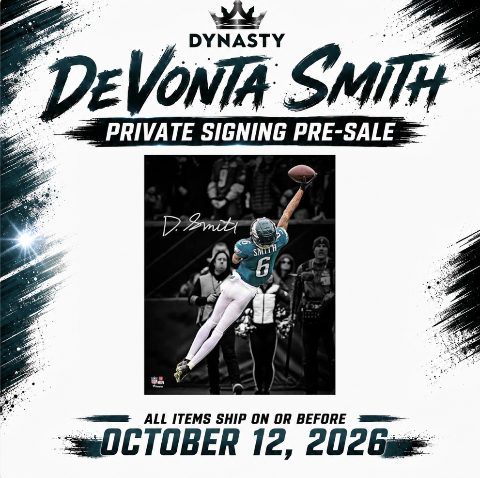 DeVonta Smith Autographed Philadelphia Eagles Spotlight Photograph | Pre-Sale Opportunity