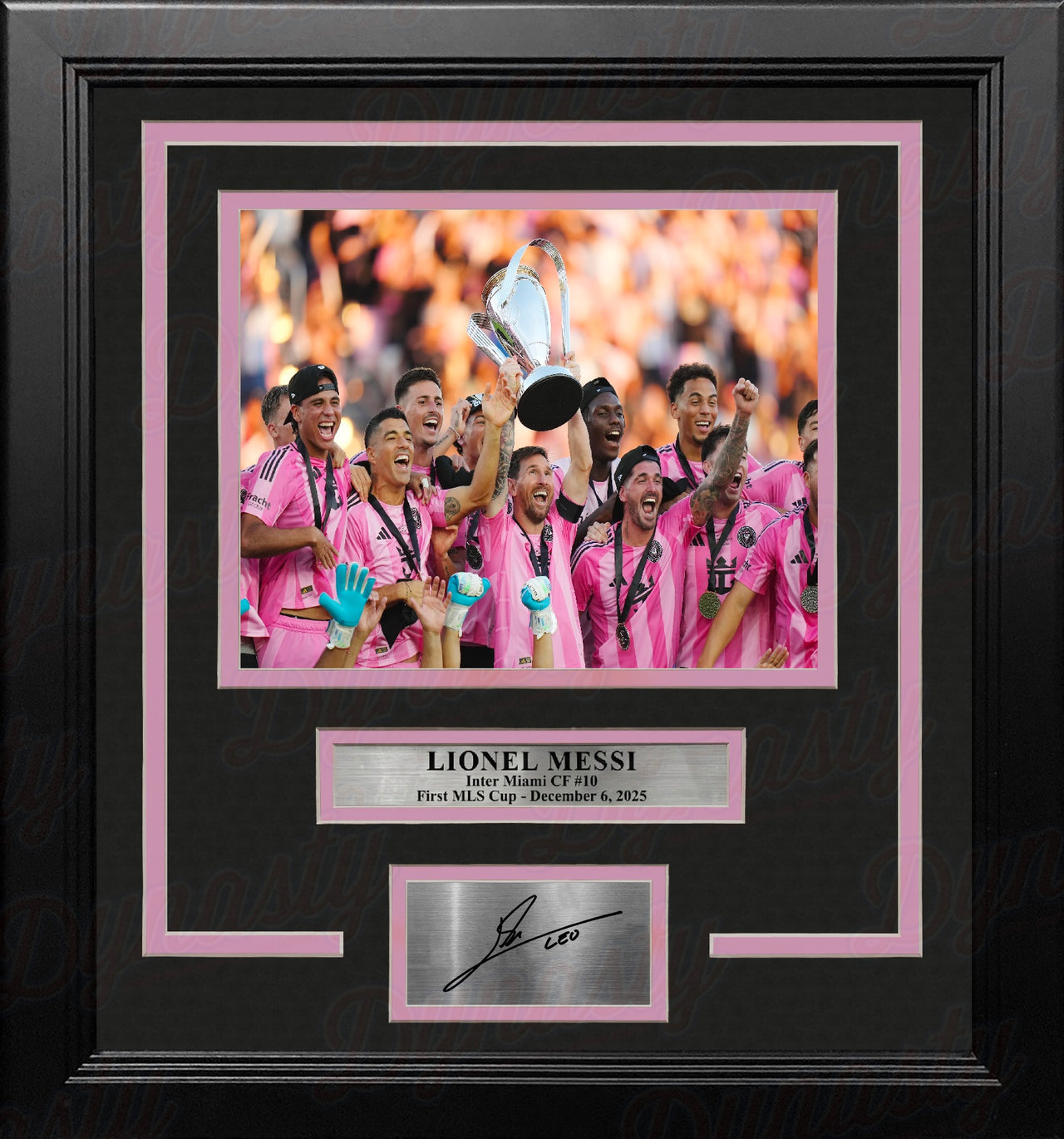 Lionel Messi First MLS Cup Inter Miami CF 8x10 Framed Soccer Photo with Engraved Autograph