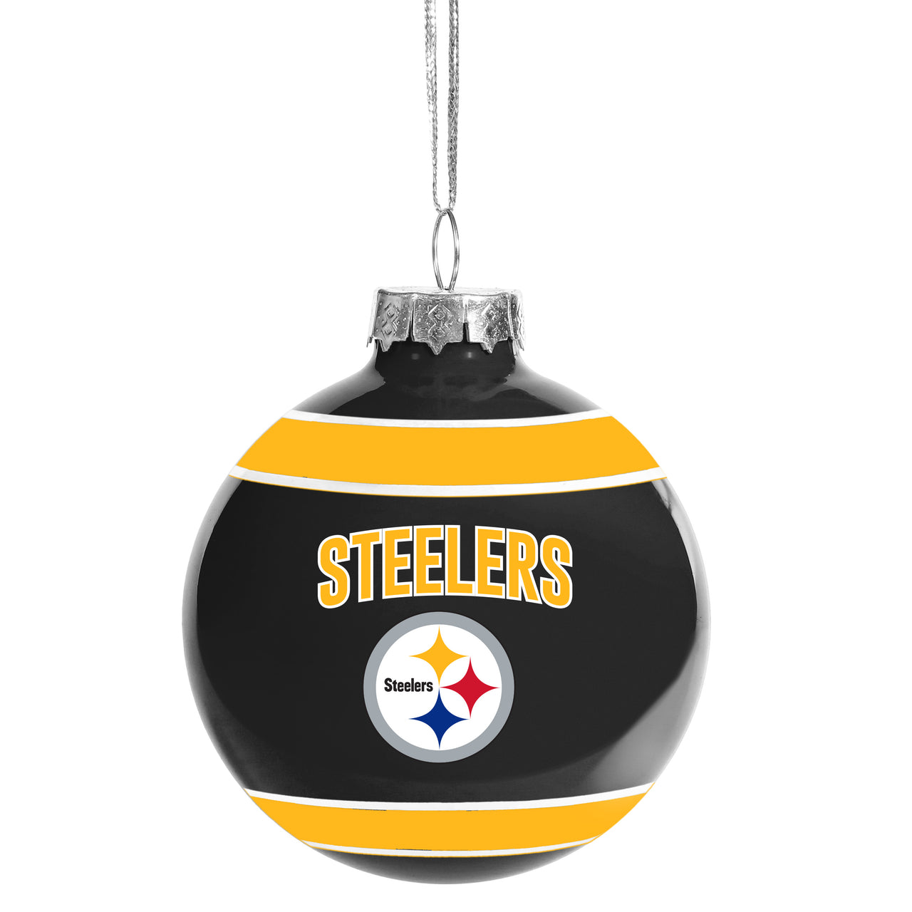 Pittsburgh Steelers Holiday Ball Ornament