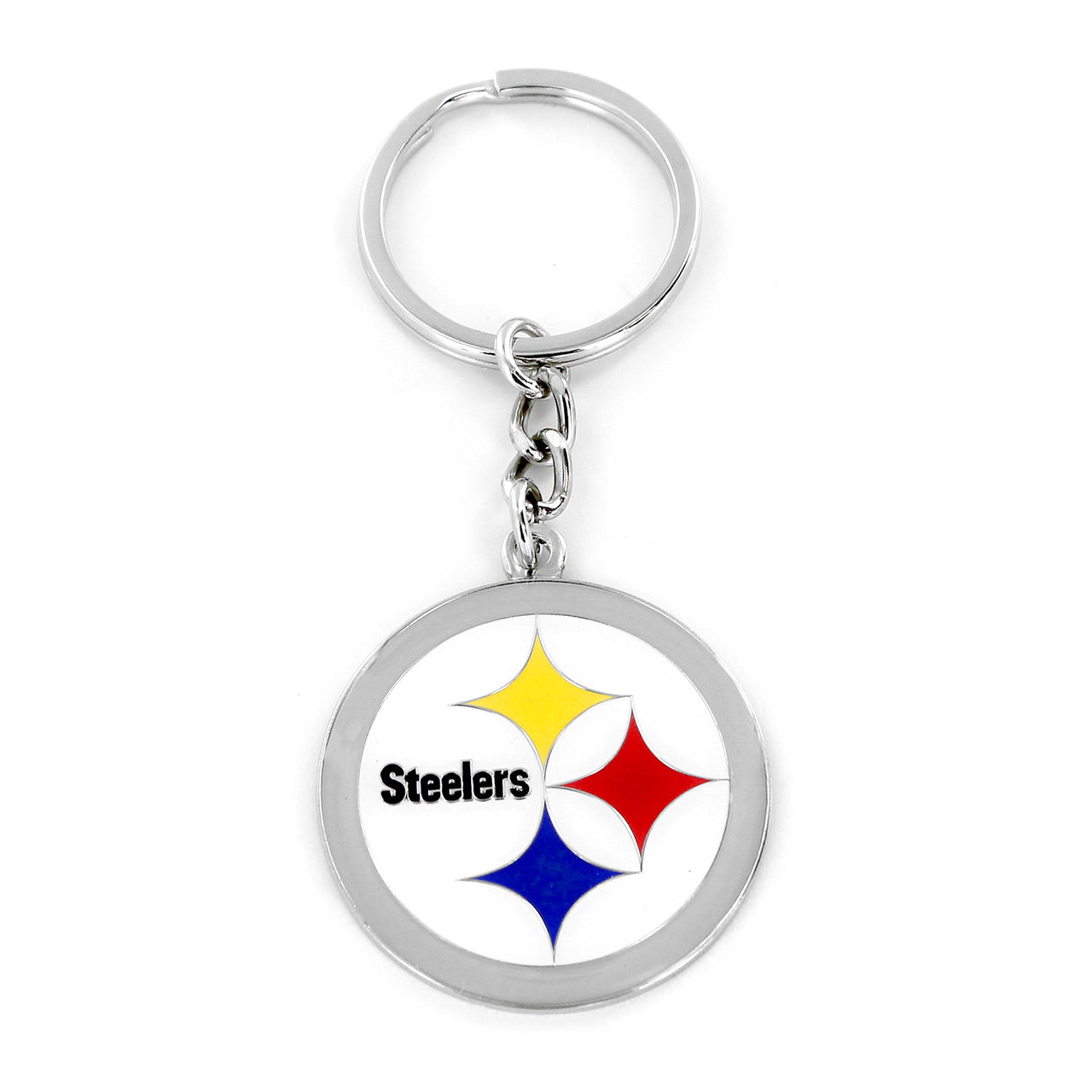Pittsburgh Steelers Metal Logo Keychain