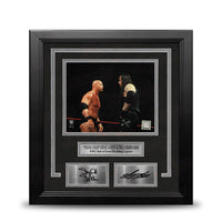 Stone Cold Steve Austin & The Undertaker 8x10 Framed WWE Wrestling Photo with Engraved Autographs