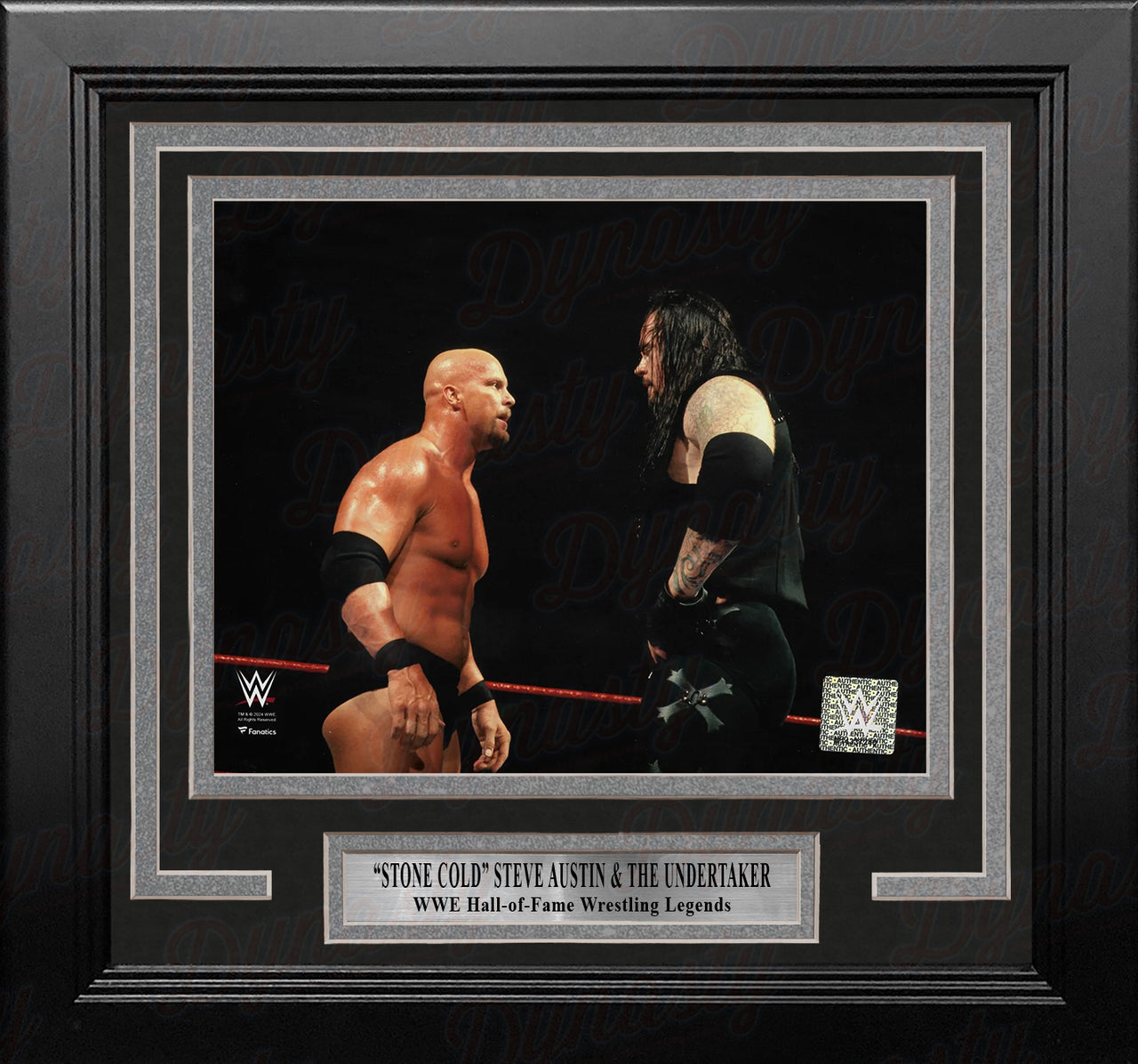 Stone Cold Steve Austin & The Undertaker 8" x 10" Framed WWE Wrestling Photo