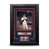 Ted Williams Batting Cage Boston Red Sox 8" x 10" Framed Baseball Photo with Engraved Autograph