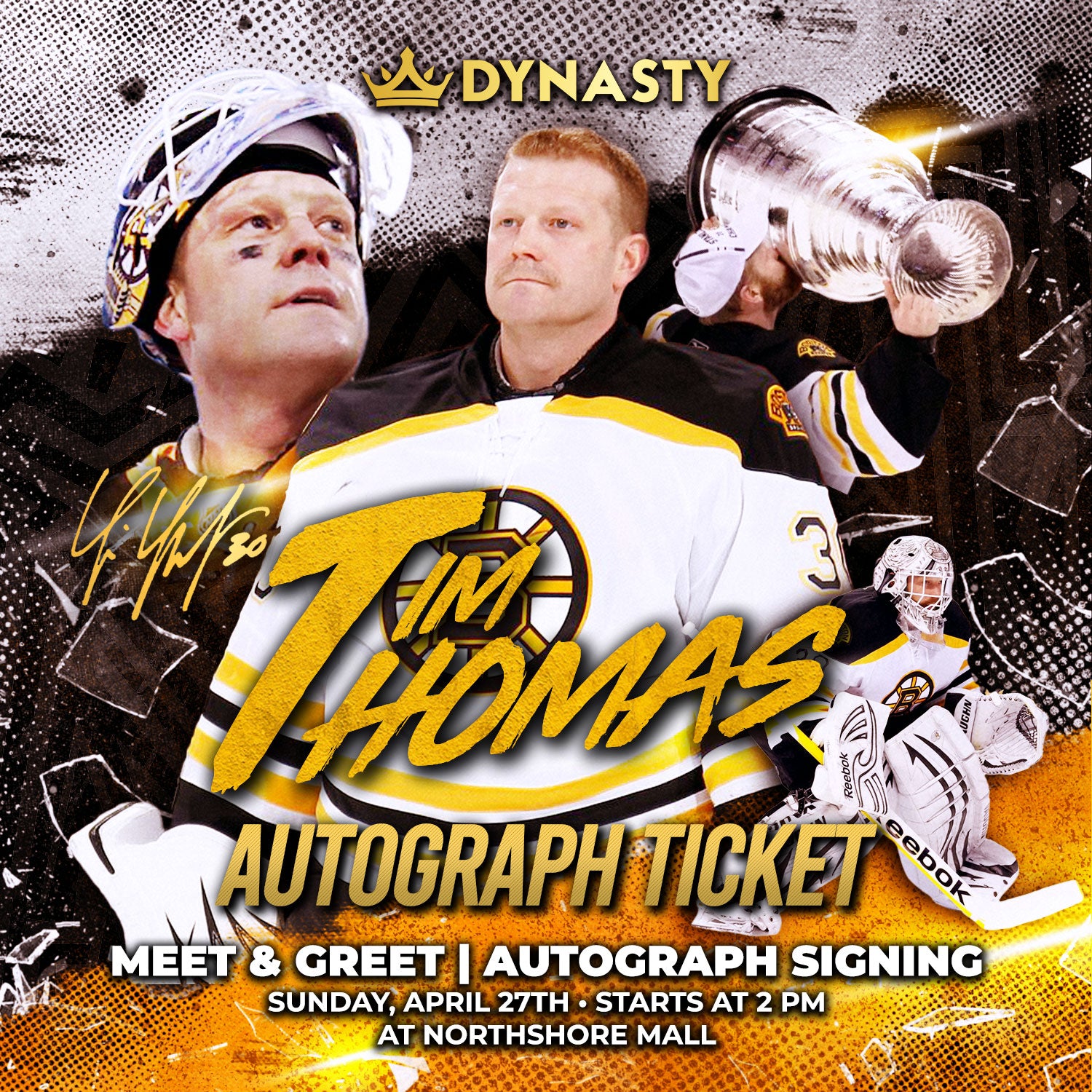 Tim Thomas Boston Bruins Experience Tickets