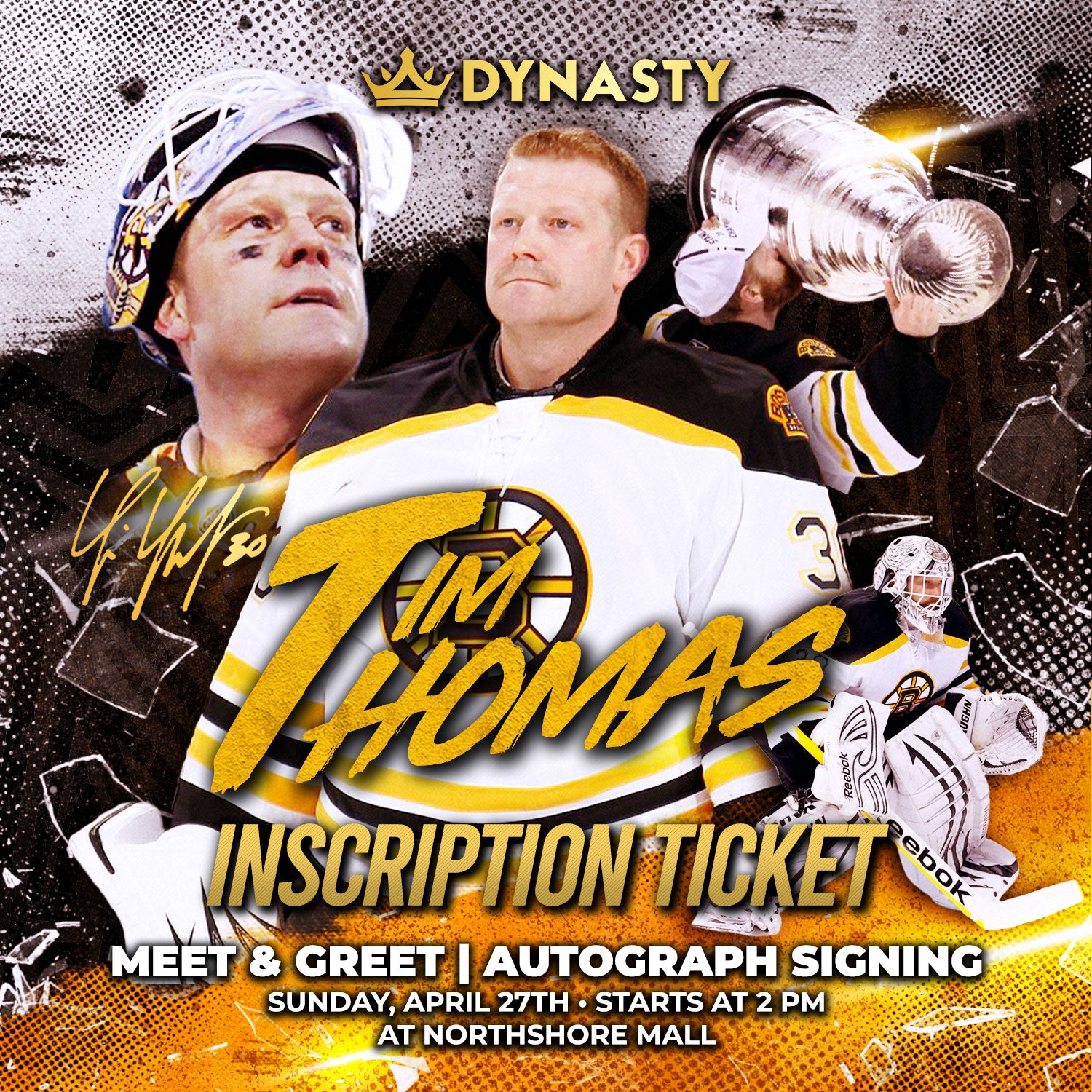 Tim Thomas Inscription Ticket