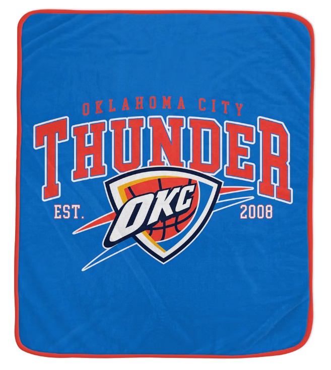Oklahoma City Thunder 50" x 60" Vintage Arch Block Blanket